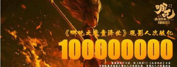 哪吒觀影人次破億、票房超過30億，扛起票房大旗的第19天~
